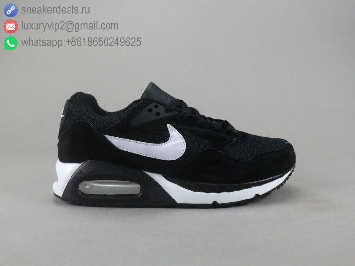 NIKE AIR MAX DIRECT BLACK WHITE LEATHER MEN RUNNING SHOES